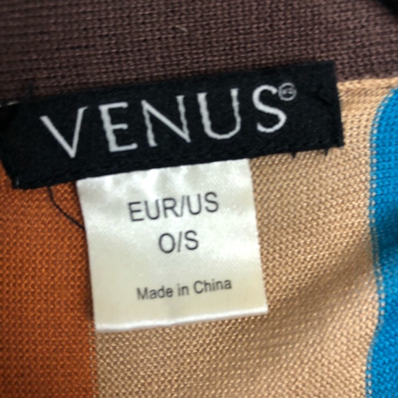 Venus Gray Long Open Front Duster Small Striped O/S - Picture 15 of 16